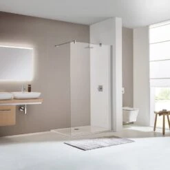 Koralle TwiggyPlus WalkIn Seitenwand Freistehend Sondermaß -Grohe Duschen Geschaft hersteller koralle duschkabinen twiggyplus walkin seitenwand 2339356