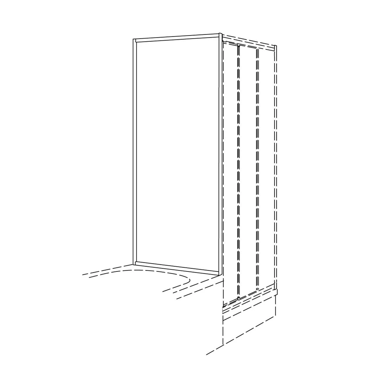 Koralle TwiggyTop TDTTK Trennwand Kurz 1-teilig, 75 X 160 Cm 5 Koralle TwiggyTop TDTTK Trennwand Kurz 1-teilig, 75 X 160 Cm – Bild 3