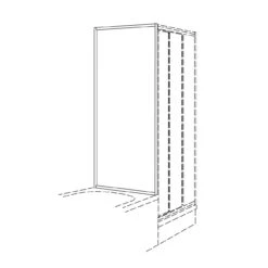 Koralle TwiggyTop TDTTK Trennwand Kurz 1-teilig, 70 X 170 Cm -Grohe Duschen Geschaft hersteller koralle duschkabinen twiggytop trennwaende tdttk 4206784