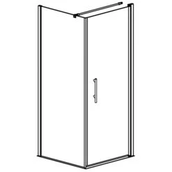 Planplus Drehtür Mit Seitenwand 90 X 90 X 195 Cm Anschlag Rechts -Grohe Duschen Geschaft hersteller megabad sortiment duschabtrennungen planplus tuer 1014271