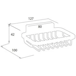 Bravat Duschkorb 12,7 Cm