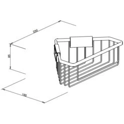 Bravat Eck-Duschkorb 23 Cm -Grohe Duschen Geschaft hersteller roman dietsche koerbe eck duschkorb 632206