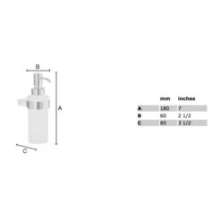 Smedbo Air Seifenspender, Für Wandmontage