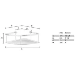 Smedbo Ice Eckseifenkorb Einfach