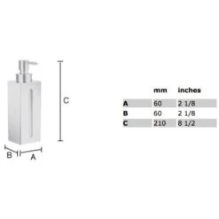 Smedbo Outline Seifenspender, Wandhängend