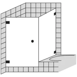 Sprinz Beryll Drehtür Mit Kurzer Seitenwand Bis 100 X 100 X 200 Cm -Grohe Duschen Geschaft hersteller sprinz beryll tuer mit seitenwand 3136514