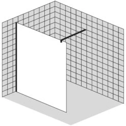 Sprinz Inloop Walk-In Seitenwand Teilgerahmt, Breite Bis 180 Cm