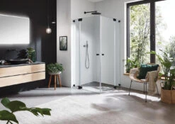 Sprinz Omega Black Edition Eckeinstieg 90 X 90 X 200 Cm