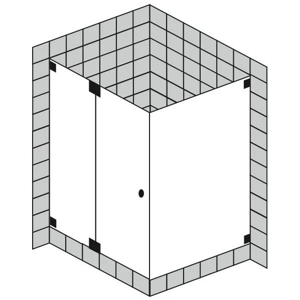Sprinz Omega Pendeltür Mit Festteil Und Seitenwand Bis 120 X 120 X 200 Cm 6 Sprinz Omega Pendeltür Mit Festteil Und Seitenwand Bis 120 X 120 X 200 Cm – Bild 4