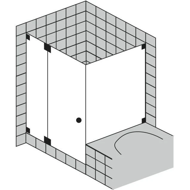 Sprinz Omega Pendeltür Mit Festteil Und Kurzer Seitenwand Bis 110 X 110 X 200 Cm Und T-Griff Rund 5 Sprinz Omega Pendeltür Mit Festteil Und Kurzer Seitenwand Bis 110 X 110 X 200 Cm Und T-Griff Rund – Bild 3