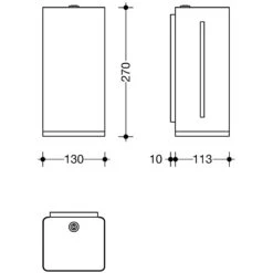 HEWI Serie 805 SENSORIC Elektronischer Schaumseifenspender
