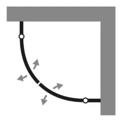 HSK Aperto Pro Runddusche Pendelbar 4-teilig, 90 X 120 Cm Rechts -Grohe Duschen Geschaft hsk duschkabinen aperto pro rundduschen pendelbar 4677026