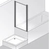 HSK Atelier Plan Verkürzte Seitenwand Auf Badewanne Für Drehfalttür Sondermaß 130 Cm -Grohe Duschen Geschaft hsk duschkabinen atelier plan seitenwand drehfalttuer 4921292