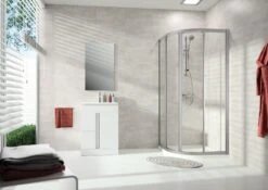 HÜPPE Alpha 2 Vollgerahmt 1/4 Kreis Gleittür, 90 X 190 Cm, Radius 50 Cm, Glas Ohne Anti-Plaque -Grohe Duschen Geschaft hueppe alpha 2 gleittuer 1 4 9361787