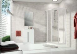 HÜPPE Alpha 2 Vollgerahmt 1/4 Kreis Gleittür, 90 X 190 Cm, Radius 55 Cm, Glas Ohne Anti-Plaque -Grohe Duschen Geschaft hueppe alpha 2 gleittuer 1 4 9361808