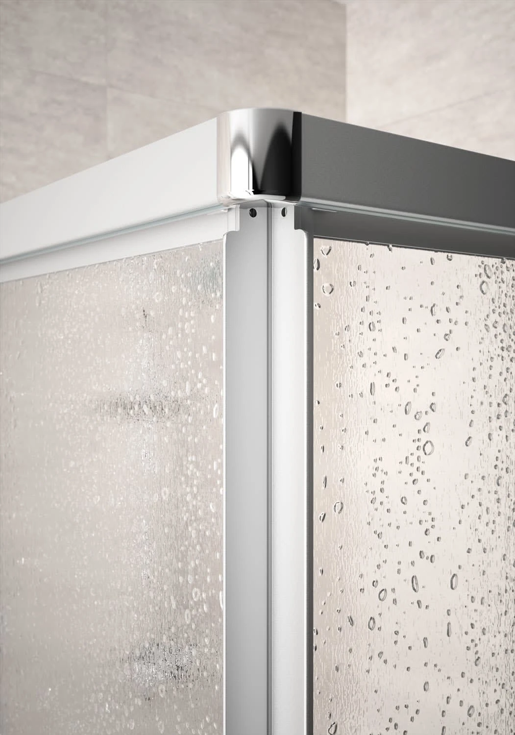 HÜPPE Alpha 2 Vollgerahmt 4-Eck Gleittür 1-teilig Mit Festem Segment, 160 X 190 Cm, Kunstglas 3 HÜPPE Alpha 2 Vollgerahmt 4-Eck Gleittür 1-teilig Mit Festem Segment, 160 X 190 Cm, Kunstglas