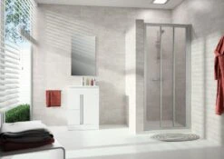 HÜPPE Alpha 2 Vollgerahmt 4-Eck Gleittür 2-teilig Mit Festem Segment, 78 X 190 Cm, Kunstglas -Grohe Duschen Geschaft hueppe alpha 2 gleittuer teilig mit 9337628