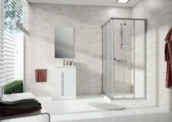 HÜPPE Alpha 2 Teilgerahmt 4-Eck Gleittüreckeinstieg 3-teilig, 100 X 200 Cm, Glas Ohne Anti-Plaque -Grohe Duschen Geschaft hueppe alpha 2 gleittuereckeinstieg 3 teilig 9315737