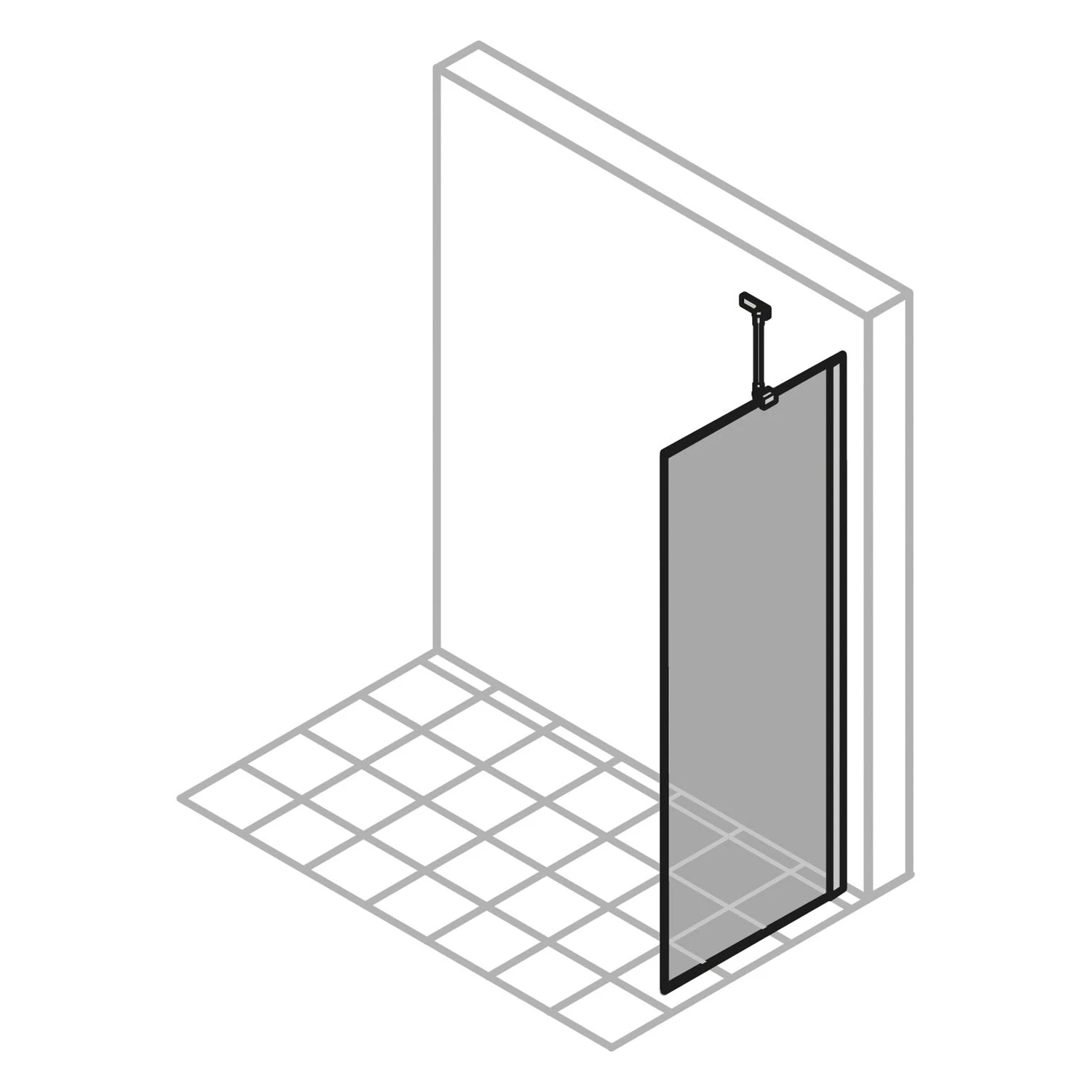 HÜPPE Design Pure 4-Eck Walk-In Seitenwand 80 Cm, Mit Stabilisator, Glas 6 Mm Mit Anti-Plaque 3 HÜPPE Design Pure 4-Eck Walk-In Seitenwand 80 Cm, Mit Stabilisator, Glas 6 Mm Mit Anti-Plaque