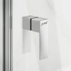 HÜPPE Design Pure 1/4 Kreis Schwingtür Mit Festem Segment 90 X 190 Cm, R= 50 Cm, Glas Ohne Anti-Plaque -Grohe Duschen Geschaft hueppe design pure teilgerahmt schwingtuer 1 8926100