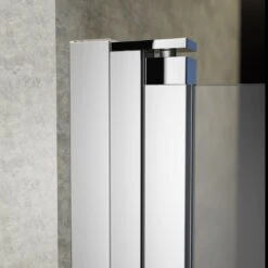 HÜPPE Design Pure 1/4 Kreis Schwingtür 100 X 190 Cm, R= 55 Cm, Glas Ohne Anti-Plaque -Grohe Duschen Geschaft hueppe design pure teilgerahmt schwingtuer 1 8943470