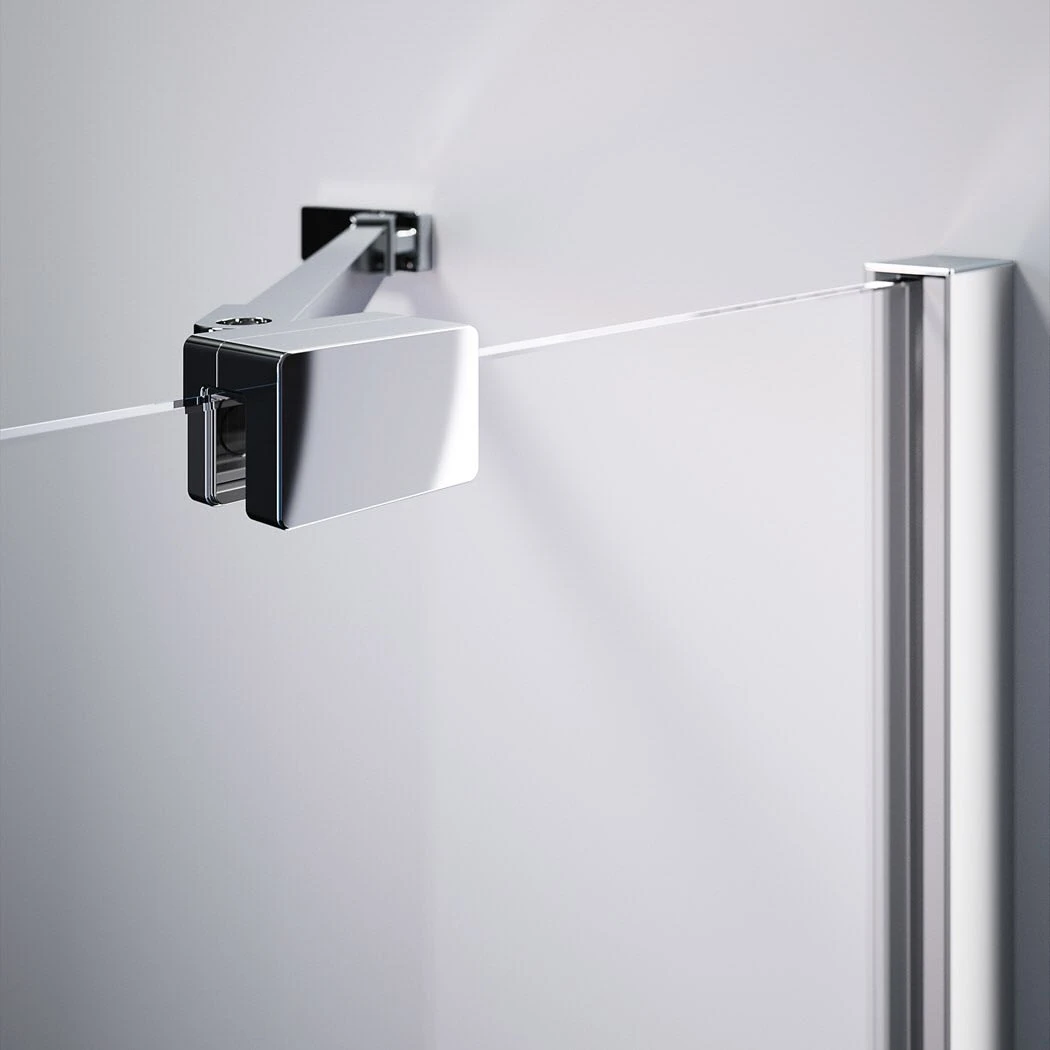 HÜPPE Design Pure 4-Eck Schwingtür Mit Festem Segment Und Nebenteil 160 X 200 Cm, Glas Ohne Anti-Plaque 5 HÜPPE Design Pure 4-Eck Schwingtür Mit Festem Segment Und Nebenteil 160 X 200 Cm, Glas Ohne Anti-Plaque – Bild 3