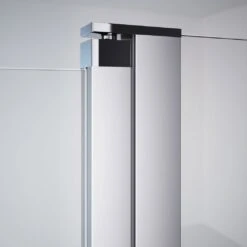HÜPPE Design Pure 4-Eck Schwingtür Mit Festem Segment Und Nebenteil 110 X 200 Cm, Glas Mit Anti-Plaque -Grohe Duschen Geschaft hueppe design pure teilgerahmt schwingtuer mit 8943857