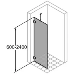 HÜPPE SolvaPro Seitenwand Alleinstehend 20-120 X 60-200 Cm, Ohne Anti-Plaque -Grohe Duschen Geschaft hueppe solvapro rahmenlos seitenwand alleinstehend 20 8302852