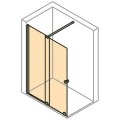 HÜPPE Xtensa Pure Walk-In Gleittür Mit Festem Segment 110 Cm, Anschlag Links -Grohe Duschen Geschaft hueppe walk xtensa pure gleittuer 6700408