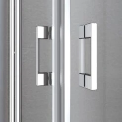 Kermi Liga Viertelkreis-Runddusche 80 X 200 Cm Doppel-Pendeltür (2-flügelig)