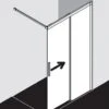 Kermi Nica Walk-In Wall Gleittür Mit Festfeld 140 X 200 Cm, Anschlag Rechts -Grohe Duschen Geschaft kermi duschkabinen walk wall nica gleittuer 6069856
