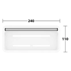 Keuco VIA23 Duschablage Mit Integriertem Glasabzieher -Grohe Duschen Geschaft keuco alle serien via23 accessoires duschablage 12444812