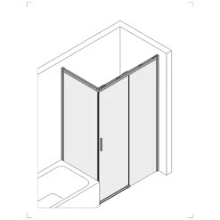 Koralle SL510 Trennwand Kurz Typ WKM L, Sondermaß, Schenkel Links