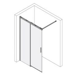 Kronenbach Slide Walk-In Schiebetür 2-teilig, 100 X 200 Cm, Anschlag Links -Grohe Duschen Geschaft kronenbach duschabtrennungen slide schiebetuer walk in 6028552