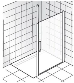 HSK Walk In Easy Comfort 1 Frontelement 140 Cm Mit Griffausschnitt, Anschlag Rechts