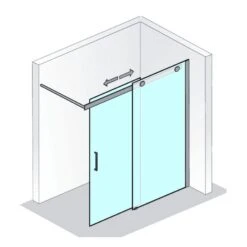 HSK Walk In K2P Gleittür 2-teilig, 120 Cm, Anschlag Links, Mit Riegelgriff K2 -Grohe Duschen Geschaft marken hsk duschkabinen walk in walk in k2p 4992671