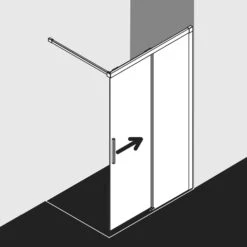 Kermi Dark Edition WALK-IN NICA Wall Gleittür 120 X 200 Cm, Anschlag Rechts -Grohe Duschen Geschaft marken kermi duschkabinen dark edition walk in 4174091