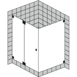 Sprinz Omega Drehtür Mit Festteil Und Seitenwand Bis 90 X 90 X 200 Cm -Grohe Duschen Geschaft sprinz omega tuer seitenwand 90 x 1254098