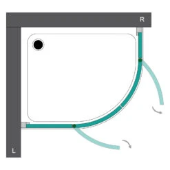 Steinkamp Living Runddusche 4-teilig 100 X 90 Cm Radius 55 Cm Ausführung Links Inkl. Easypearl -Grohe Duschen Geschaft steinkamp duschabtrennungen living runddusche 4 teilig 6767623