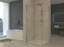 Sturotec 5090 Drehfalttür Mit Seitenwand 90 X 140 X 200 Cm Anschlag Links, Mit Nano-Beschichtung -Grohe Duschen Geschaft sturotec duschkabinen serie 5090 drehfalttueren mit 11852559