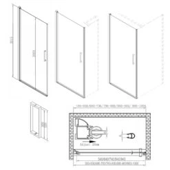 Sturotec 5090 Pendeltür Mit Seitenwand 80 X 80 X 200 Cm, Mit Nano-Beschichtung -Grohe Duschen Geschaft sturotec duschkabinen serie 5090 pendeltueren mit 11851887