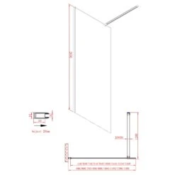 Sturotec 5090 Walk-In Seitenwand 100 X 200 Cm Mit Nano-Beschichtung -Grohe Duschen Geschaft sturotec duschkabinen serie 5090 walk seitenwaende 11851908