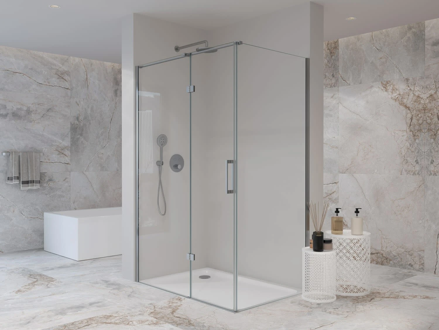 Sturotec 6030 Drehtür Mit Seitenwand 90 X 120 X 200 Cm Mit Nano-Beschichtung 4 Sturotec 6030 Drehtür Mit Seitenwand 90 X 120 X 200 Cm Mit Nano-Beschichtung – Bild 2